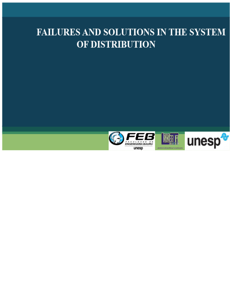 Distribution System Failures & Solutions | PDF | Electric Power ...