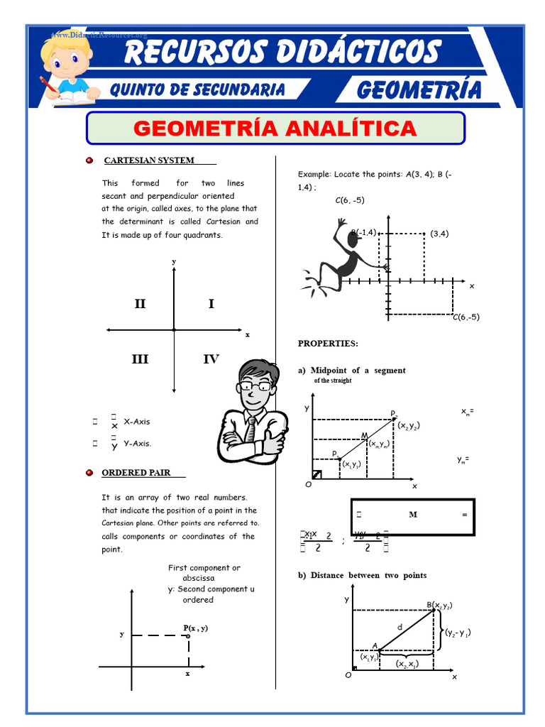 Analytical Geometry Basics and Calculations | PDF | Cartesian ...
