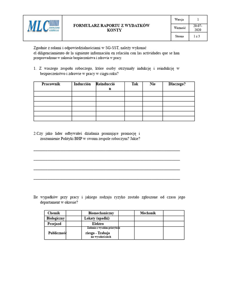 Format Sprawozdania | PDF