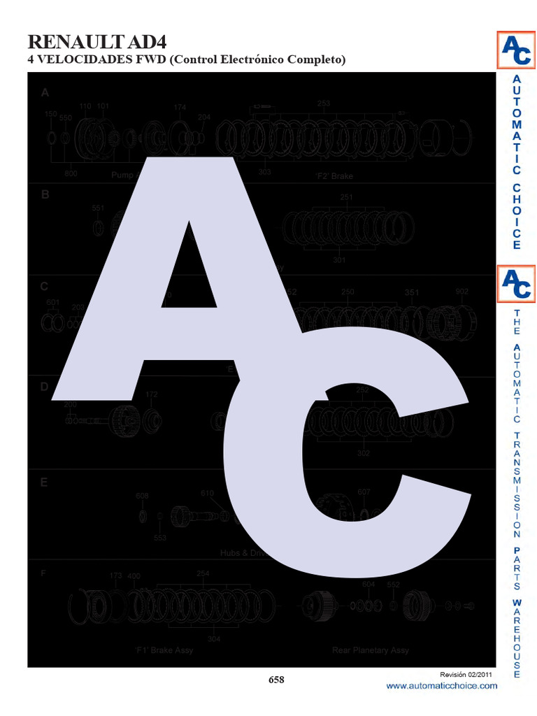 Componentes Renault AD4 y Kits de Reemplazo | PDF | Embrague | Máquinas