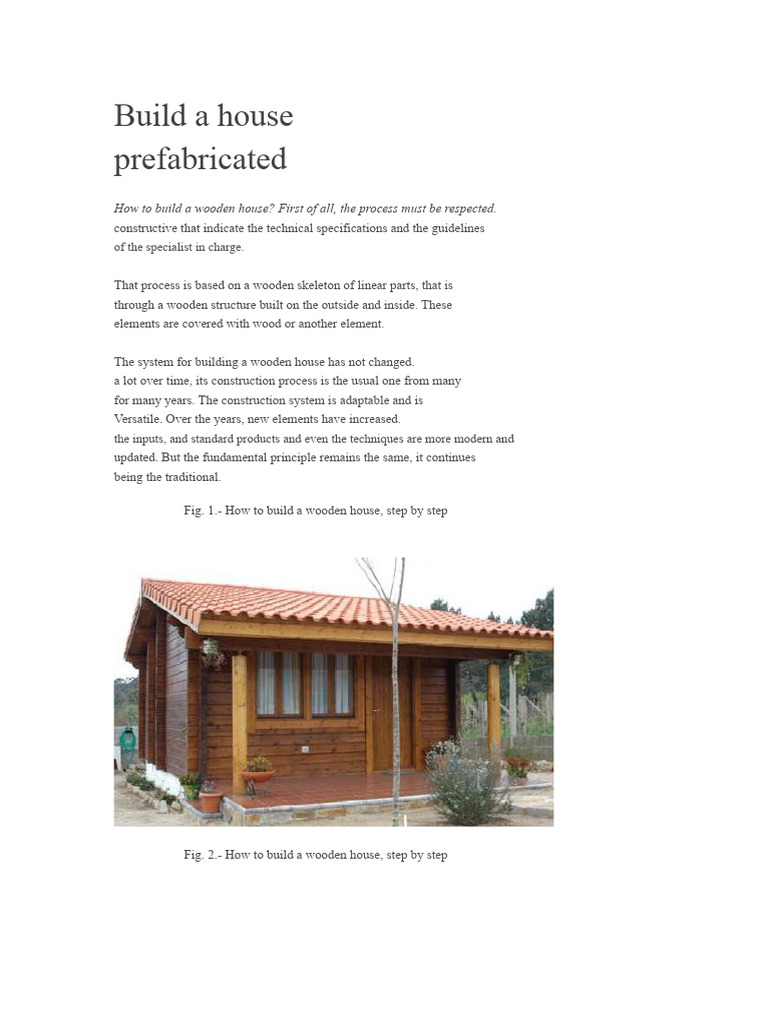 Guide to Building a Wooden House | PDF | Wood | Roof