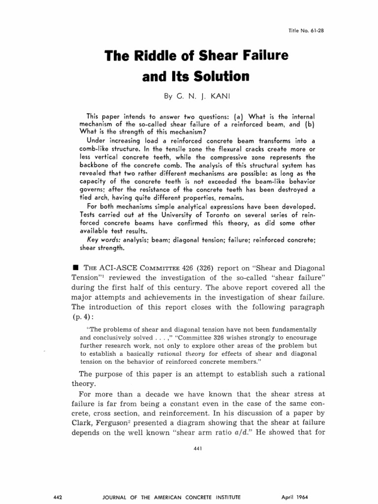 Riddles of Shear Failure | PDF | Language Arts & Discipline