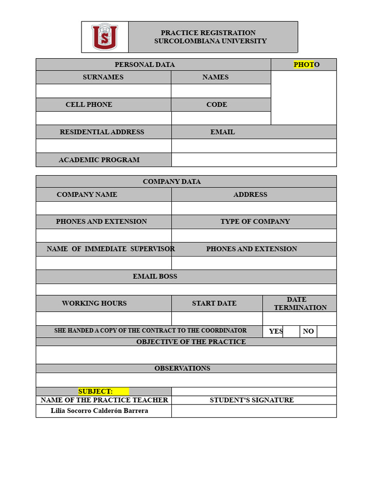 Intern-Registration-Format | PDF