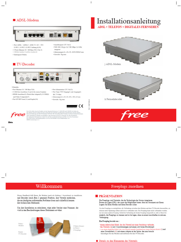 Freebox Crystal Anleitung | PDF
