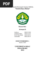 Download Makalah Seminar Esdal  Sumberdaya Hutan by Aaromatherasy SN95035743 doc pdf