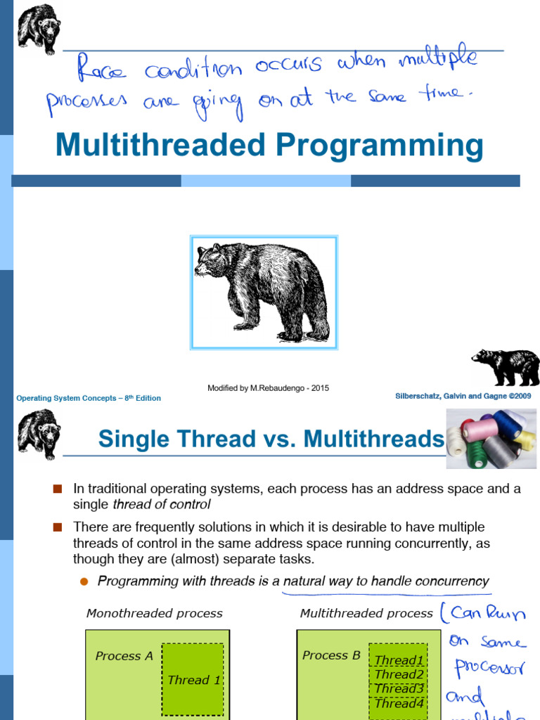 Multithreaded Programming Concepts | PDF | Process (Computing) | Thread ...