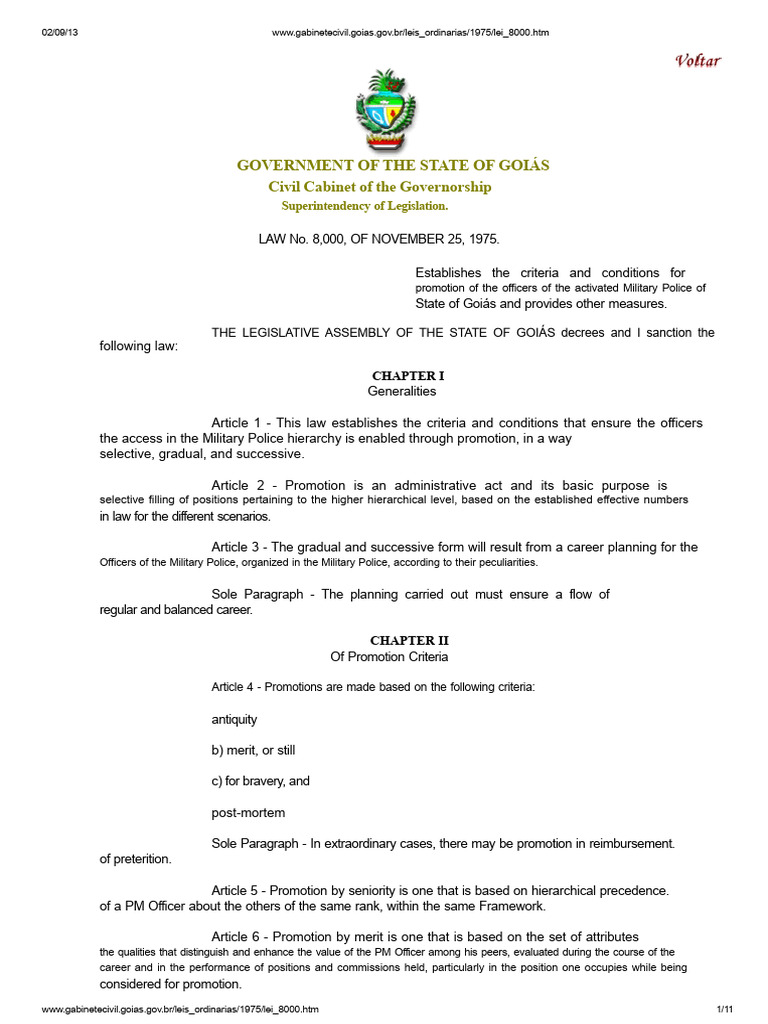 Law 8,000 - Promotion of Active Officers of The PMGO | PDF | Justice ...