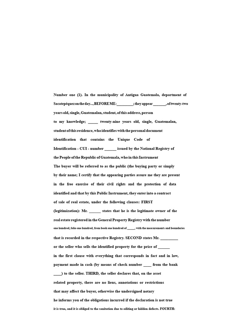 Simple Sales Agreement Template | PDF | Conveyancing | Civil Law ...