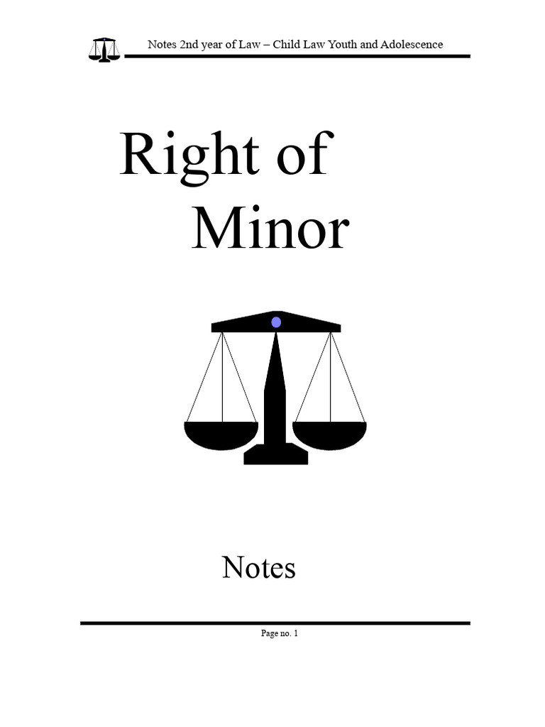 Child Law: Rights of Minors Overview | PDF | Child Abuse | Children's ...