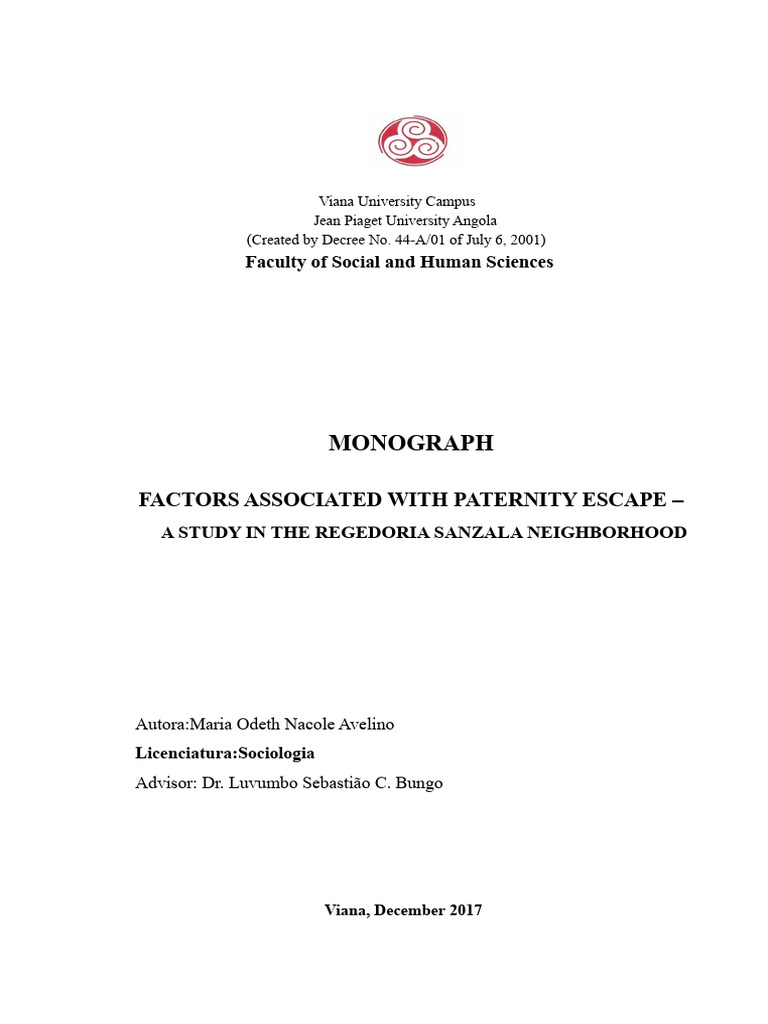 Monograph: Faculty of Social and Human Sciences | PDF | Family | Father
