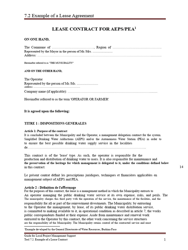 7.2. Lease Agreement | PDF | Photovoltaic System | Pricing