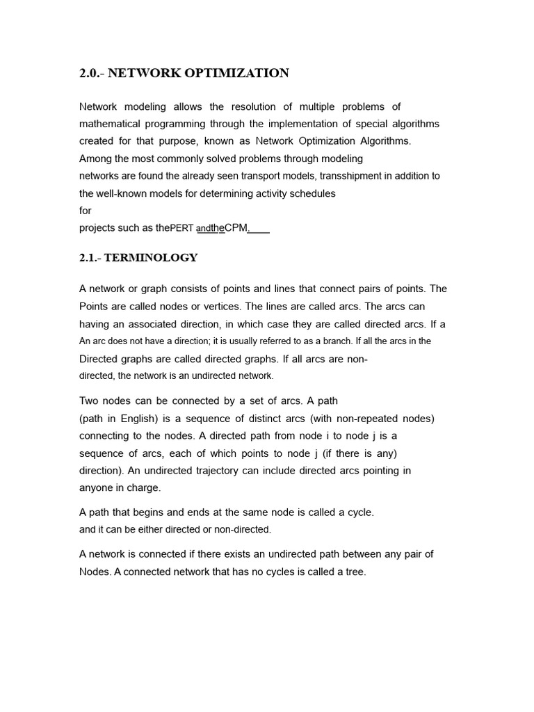 Unit 2 Network Optimization | PDF | Linear Programming | Mathematical ...
