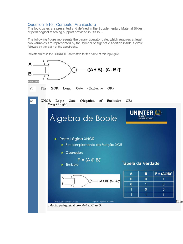 APOL 1 Computer Architecture 2020 | PDF | Central Processing Unit ...