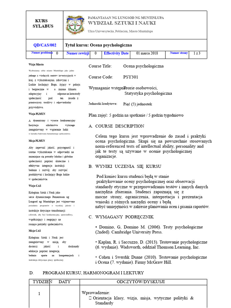 Program Nauczania | PDF