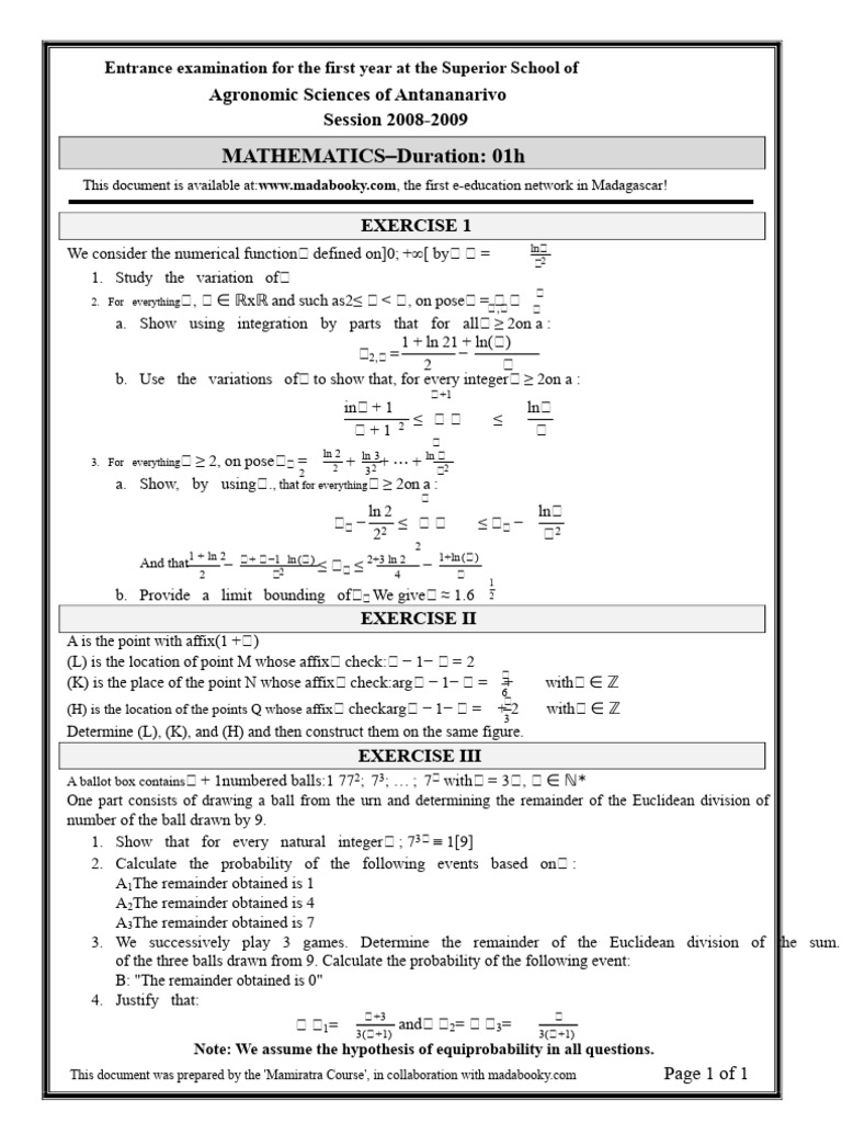 Math Agro 2008 | PDF | Mathematical Concepts | Mathematical Objects