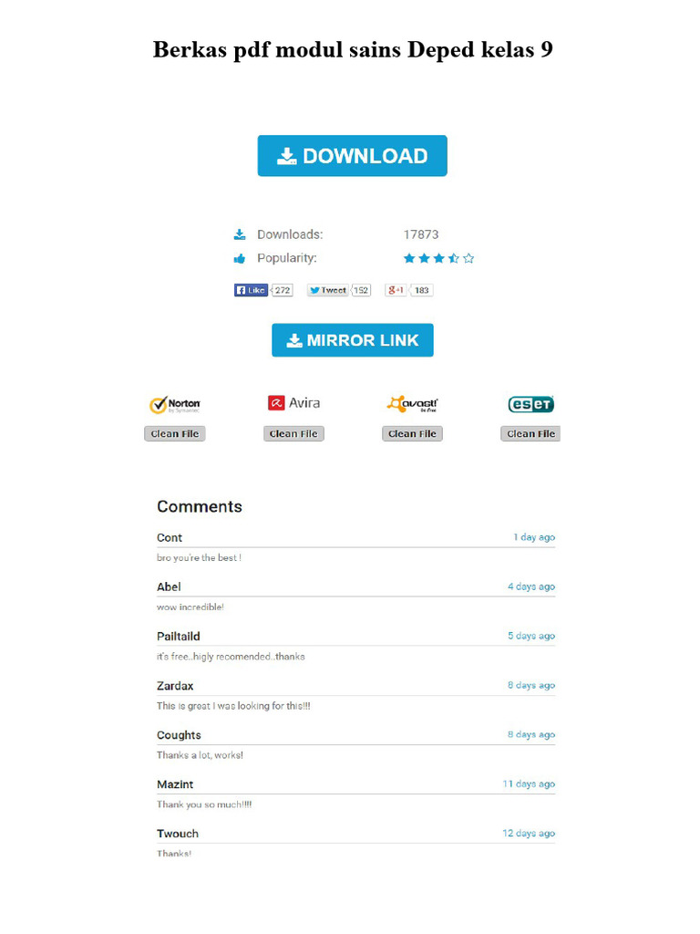 Modul Sains Kelas 9 Deped PDF Gratis | PDF