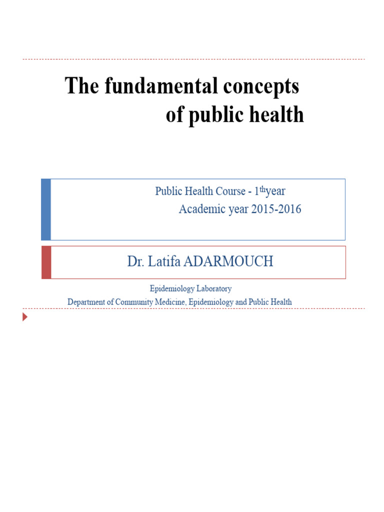 Key Concepts in Public Health Education | PDF | Public Health | Health ...