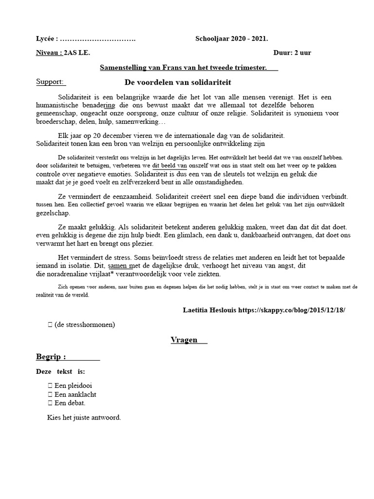 De Solidariteit | PDF