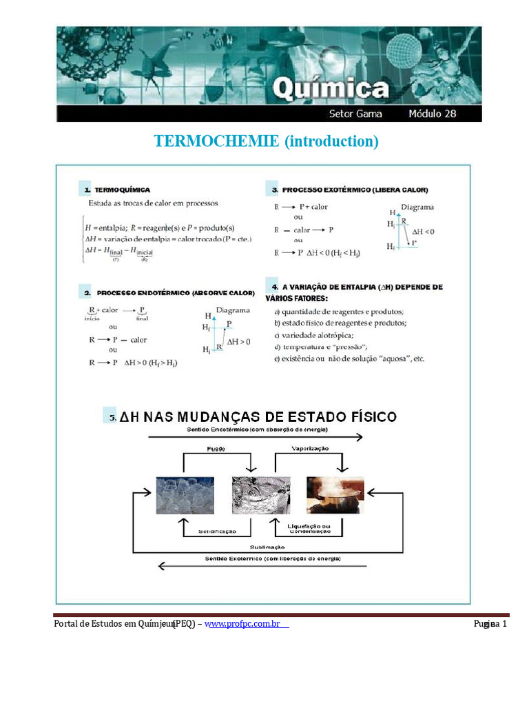 Exercices de thermochimie et énergie | PDF | Réactions chimiques ...