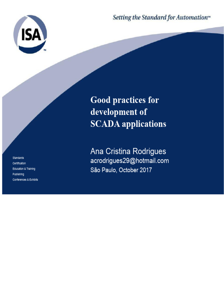 Best Practices for SCADA Application Development | PDF | Computing