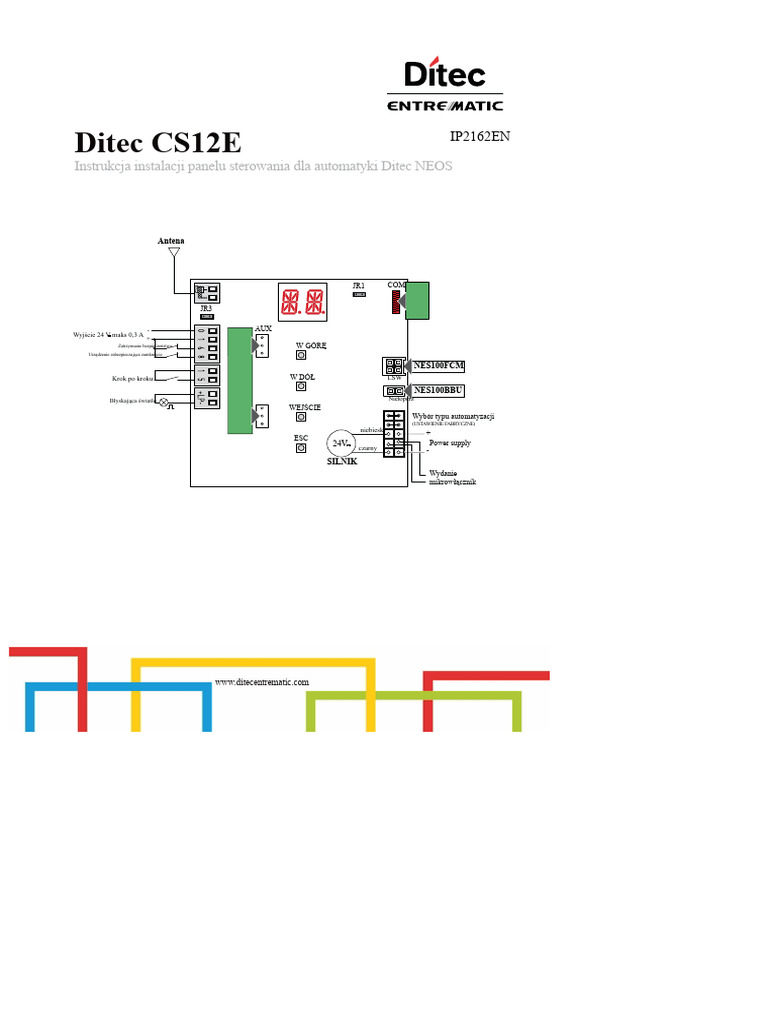 Podręcznik techniczny Ditec CS12E | PDF