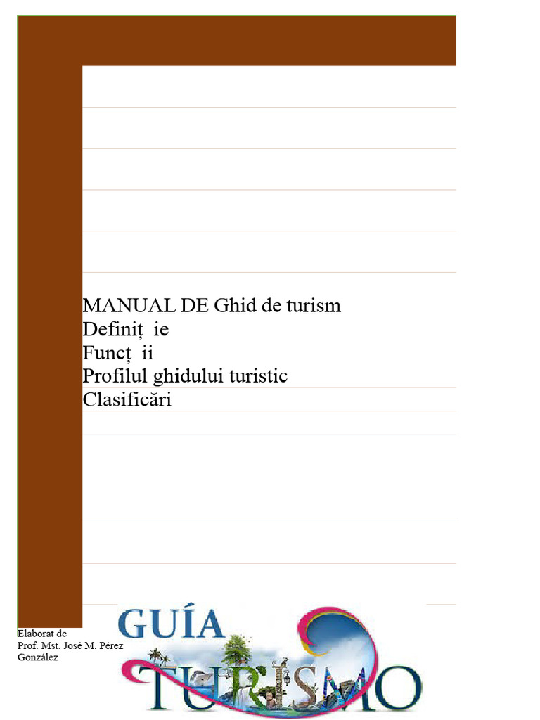 Manual de Gid Turistic | PDF
