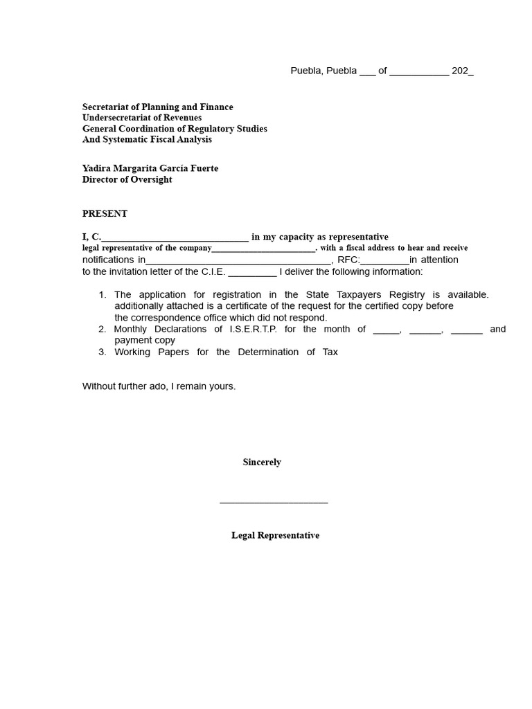 Response Letter To Finance | PDF