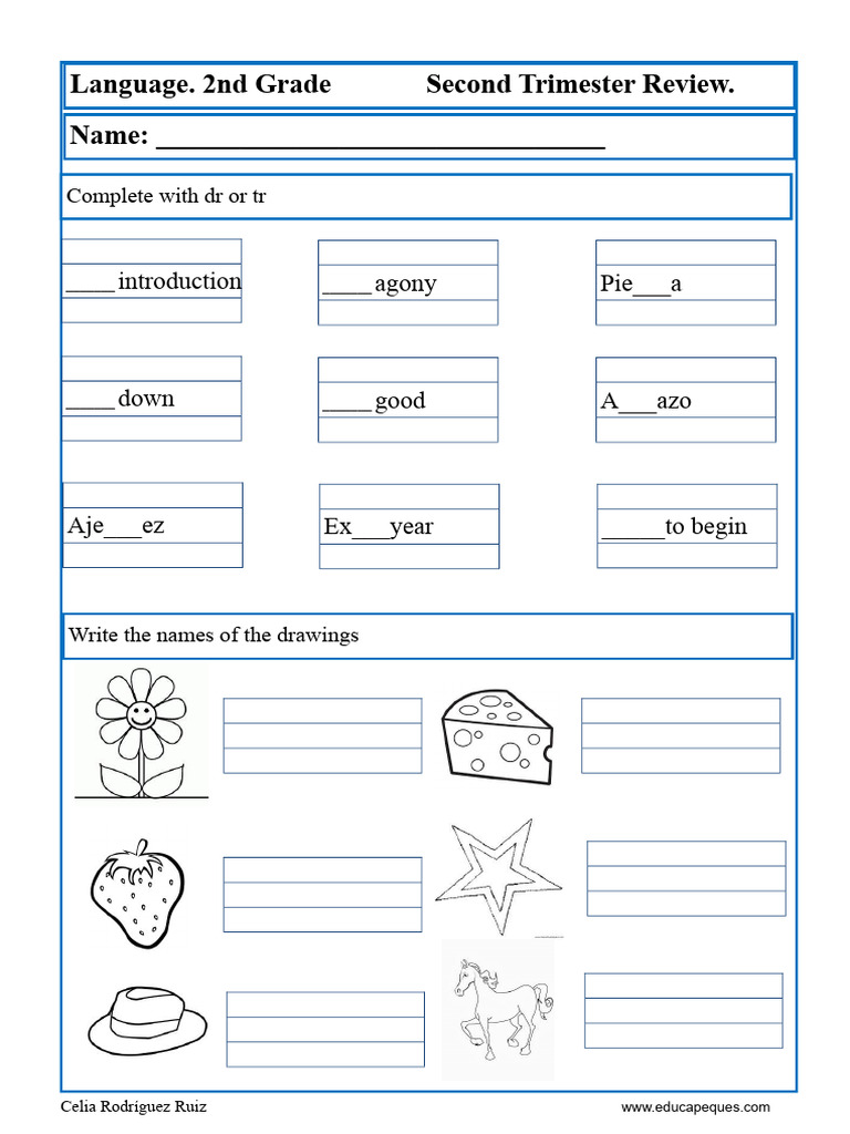 2nd Grade Language Review: Trimester 2 | PDF | Linguistics