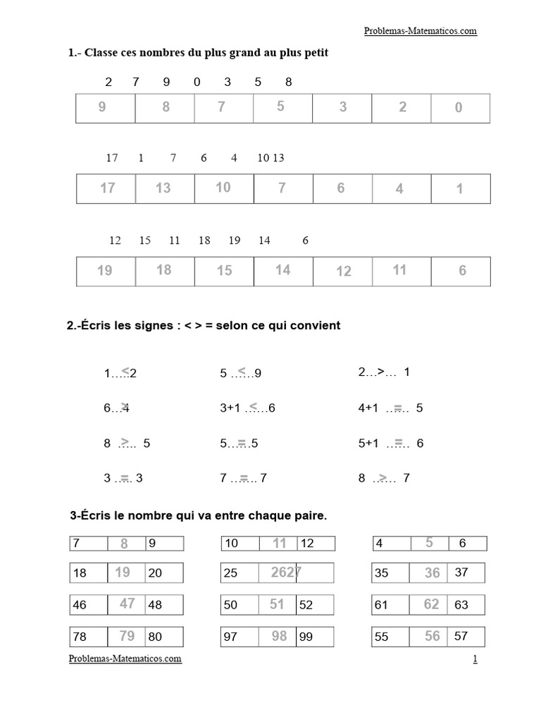 Exercices de mathématiques variés | PDF