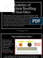 Reduction Swelling of Iron Oxides