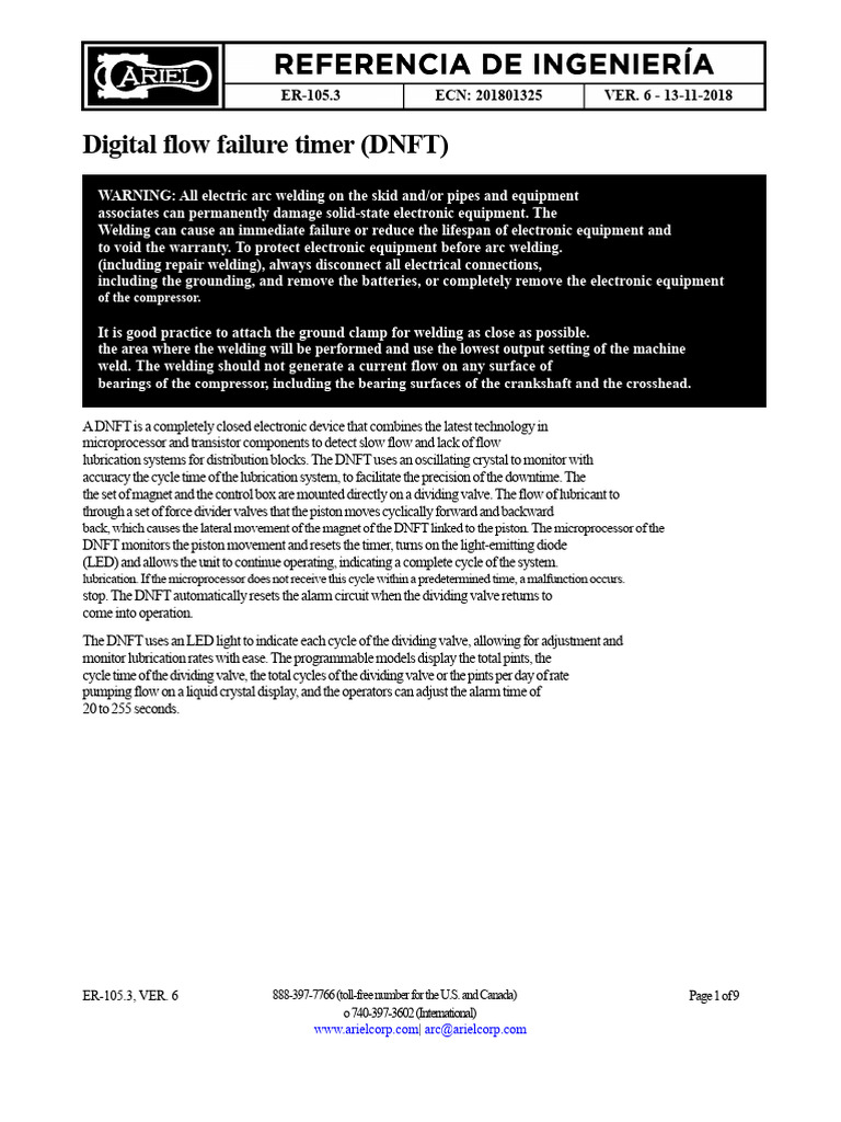 Digital Flow Failure Timer (DNFT) Guide | PDF | Electrical Connector ...