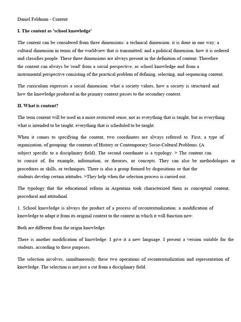 Feldman | PDF | Knowledge | Learning