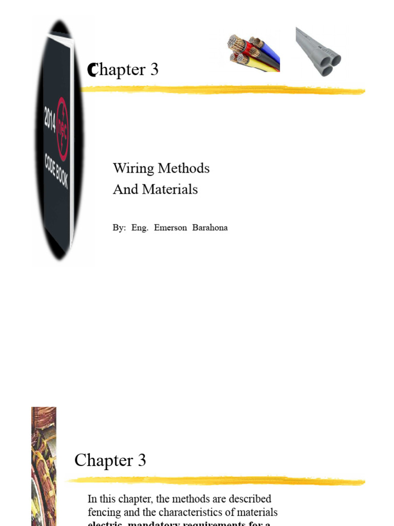 Wiring Methods and Materials | PDF | Electrical Wiring | Pipe (Fluid ...