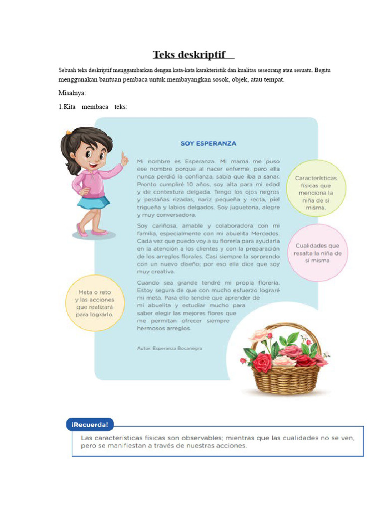 Panduan Teks Deskriptif dan Sinonim | PDF