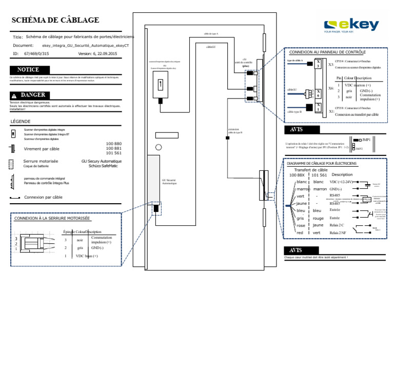 Schéma de câblage ékey Integra | PDF | Scanner (informatique ...