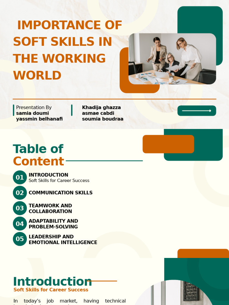 The Importance of Soft Skills in The Working World GECF302 - 20251026 ...