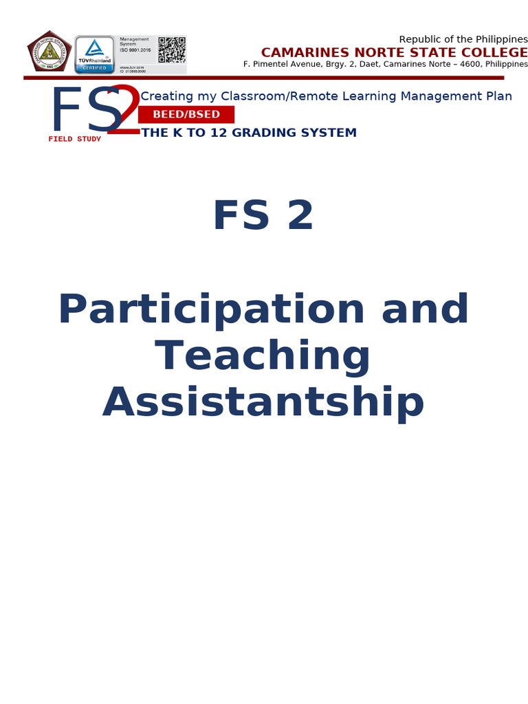 FS-2-Ep-9 | PDF | Classroom Management | Teachers
