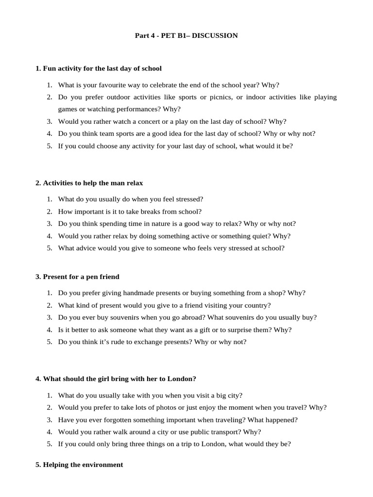 Part 4 - Discussion PET | PDF