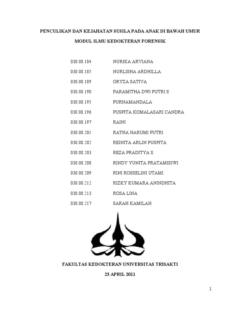 47248453 Kasus Iii Penculikan Dan Kejahatan Seksual Anak