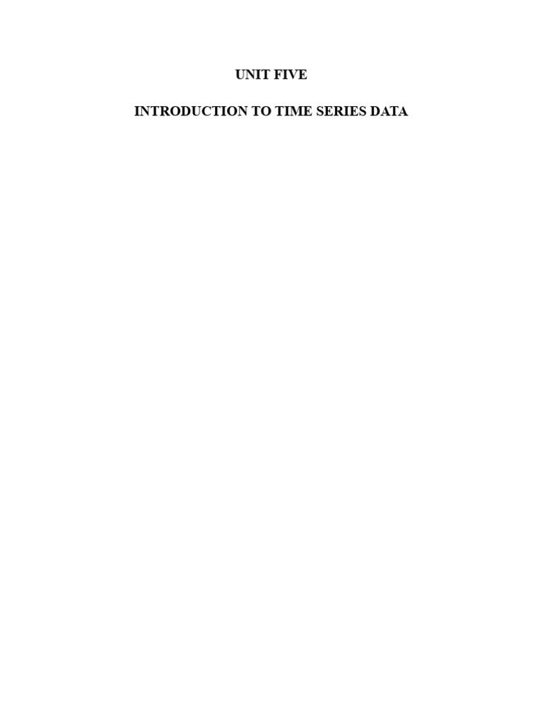 Chapter 5 MGT | PDF | Stationary Process | Time Series