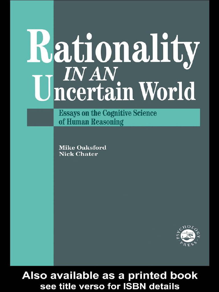 Essays on Human Reasoning and Rationality | PDF | Logic | Reason