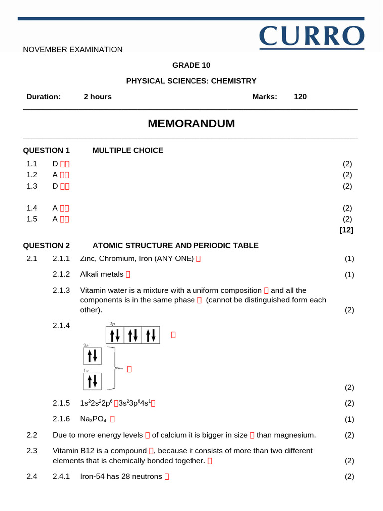 GR 10 PS P2 MG Nov 2022 | PDF | Chemical Polarity | Covalent Bond