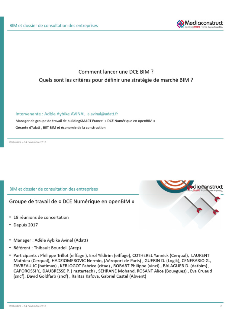 DCE BIM : Guide de Consultation Numérique | PDF | Building information ...