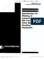 AWS D14.1 - 1997 Specification For Welding of Industrial and Mill Crane and Material Handling Eq