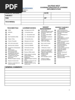 QMS Lesson Observation Tool for Educators | PDF | Learning | Teachers