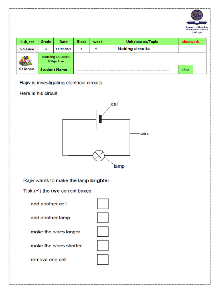 Work Sheet 3 | PDF
