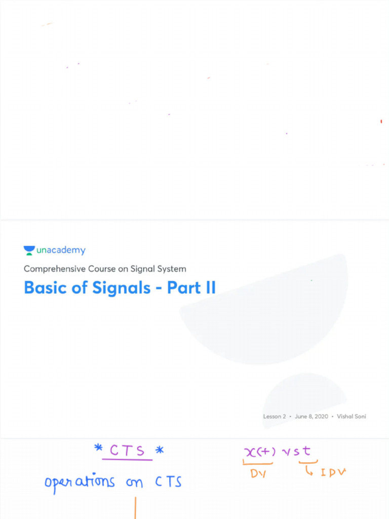 2 Basic of Signals Part II With Anno | PDF
