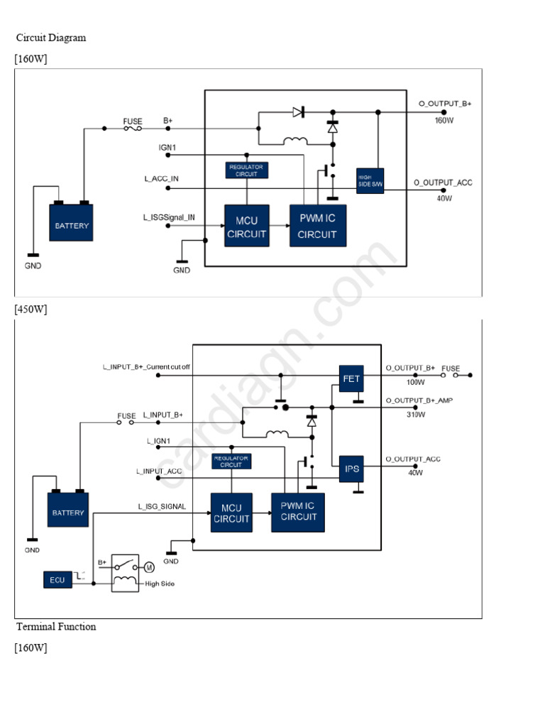 Engine Electrical System Charging System DC DC Converter Schematic ...