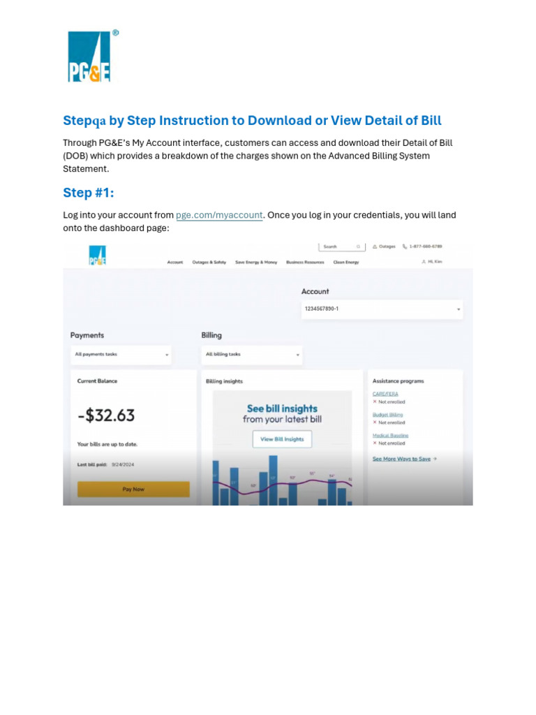 Download PG&E Bill Details Guide | PDF