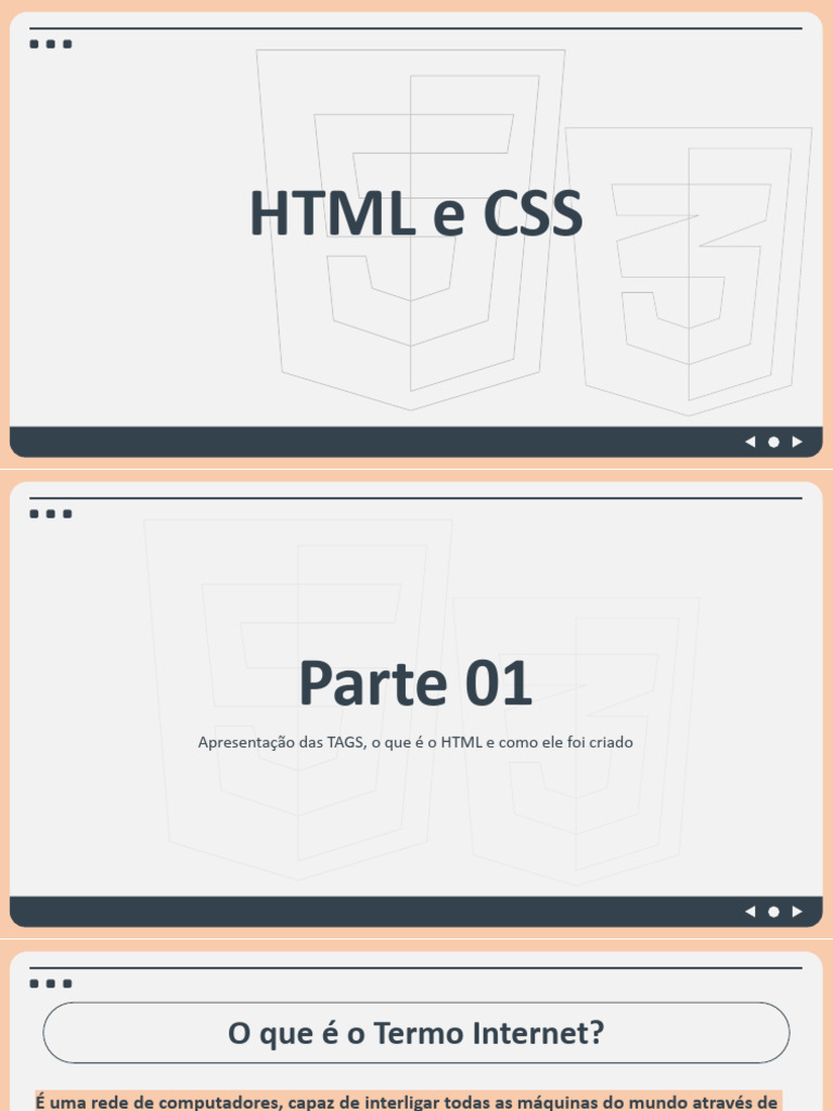 Aula 01 - Conhecendo a Estrutura Do HTML e CSS | PDF | Rede mundial de ...